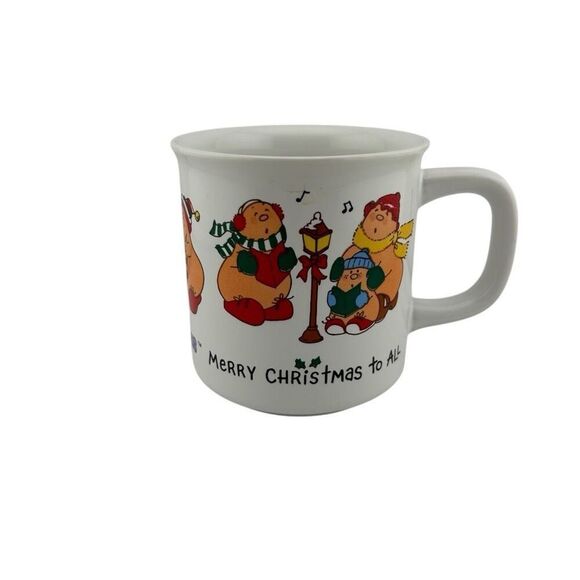 Human Beans 1982 Morgan Inc. Merry Christmas Mug - Picture 1 of 5